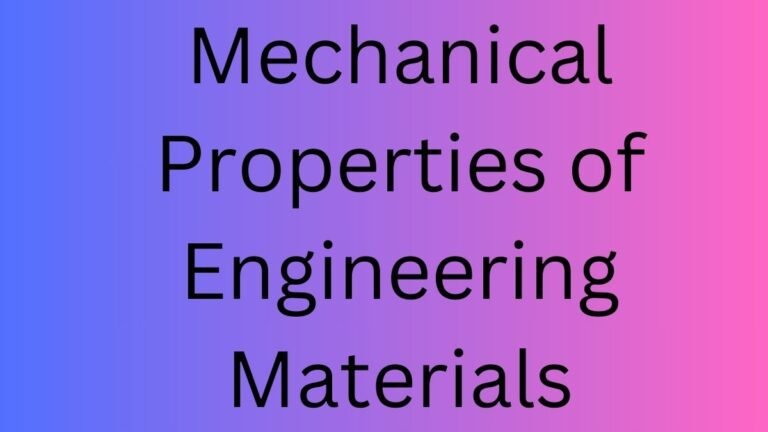 Mechanical Properties of Engineering Materials